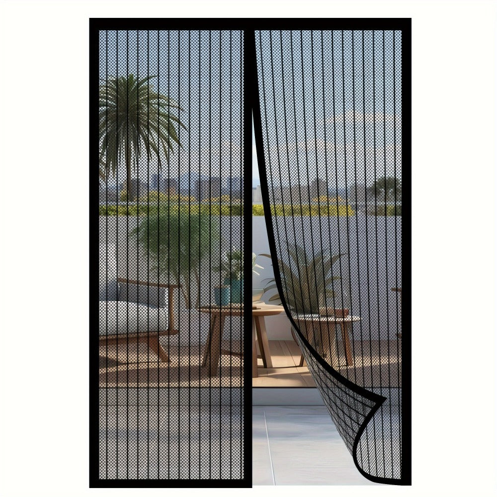Magnetic Screen Door for Doorways ¨C Heavy Duty Self-Sealing Mesh Door Screen with Magnetic Closure, Hands-Free, Pet & Kid Friendly, Durable Nylon, Fits Most Door Frames, Easy Install