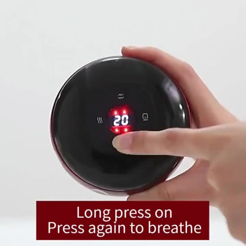 Electric Cupping Massager ¨C Portable USB Rechargeable Gua Sha Scraping & Acupressure Device for Full Body Relief | Traditional Chinese Therapy Tool for Back, Neck & Muscle Relaxation at Home