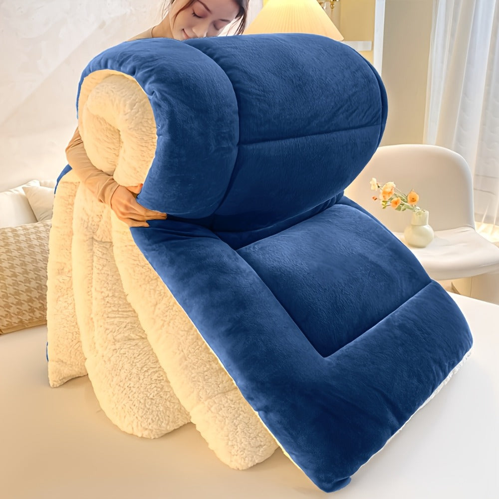 Moire Pattern Flannel Blanket ¨C 200-250gsm Thick Plush Reversible Throw for Sofa & Bed, Soft Cozy Microfiber, 5 Colors, 4 Sizes