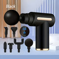 Portable Mini Fascia Gun ¨C USB Rechargeable Muscle Massage Gun with 4 Interchangeable Heads & 6 Speed Modes, Silent Motor Deep Tissue Massager for Back, Neck & Full Body Sports Recovery