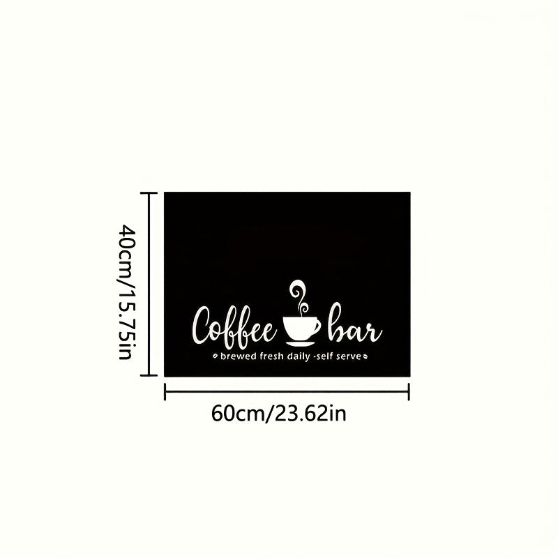 Coffee Bar Mat & Dish Drying Mat ¨C Bohemian Absorbent Kitchen Counter Mat for Coffee Machine, Espresso Station & Countertop