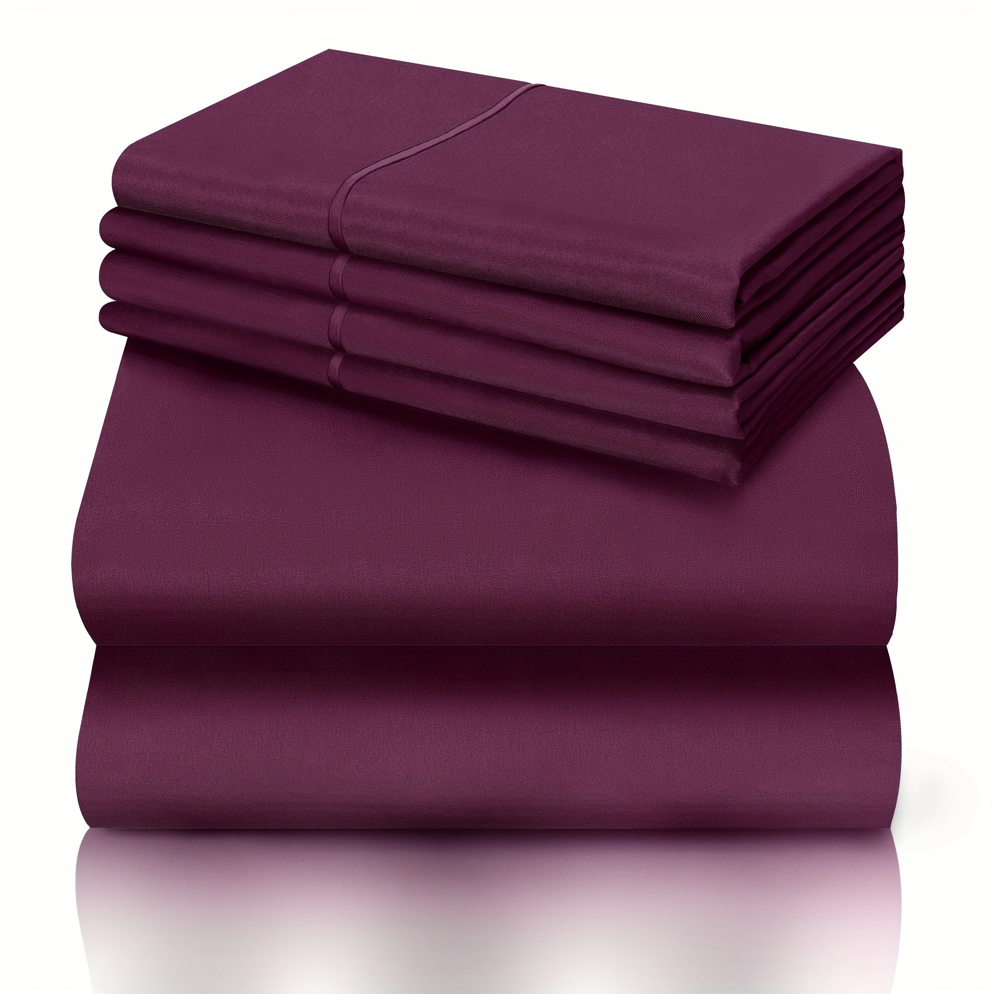 California King Sheet Set 6-Piece Breathable Cooling Bed Sheets Ultra-Soft Hotel Luxury Microfiber 18 Inch Deep Pocket Wrinkle Fade Resistant Flat Sheet Fitted Sheet 4 Pillowcases Multiple Colors