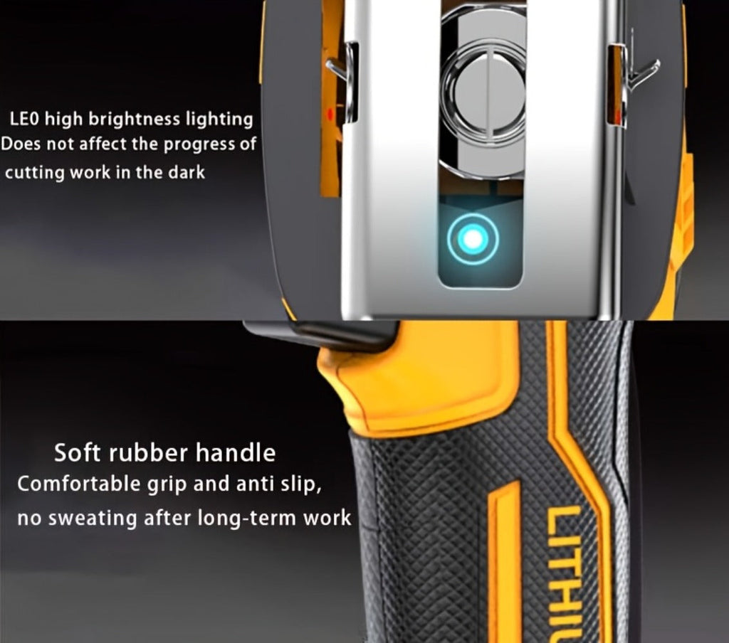 Cordless Reciprocating Saw - Electric Reciprocating Saw with Safety Lock, Large Capacity Battery & Charger, Variable Speed for Wood, Metal & Demolition Cutting, DIY Home Renovation Power Tool