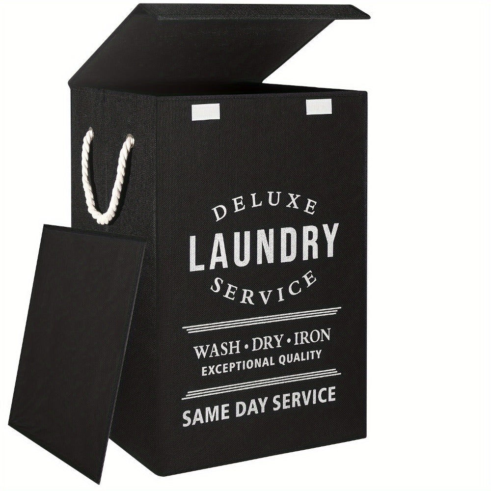 Collapsible Laundry Hamper with Lid ¨C 22.45 Gallon Large Foldable Laundry Basket Bin for Clothes, Bedroom Organizer & Toy Storage ¨C Black, Gray, 1-Pack & 3-Pack Options