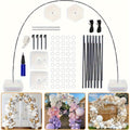 Balloon Arch Kit with Base Stand ¨C Adjustable Floor Arch Stand, Water Fillable Base, Pump & Clips Included, 108x96in for Birthday Wedding Graduation Halloween Christmas Party Decorations
