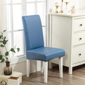 Dining Chair Covers Set of 4 6 Waterproof PU Leather Stretch Slipcover Oil Proof Universal Fit Chair Protector for Dining Room Kitchen Hotel Home Decor - 9 Colors