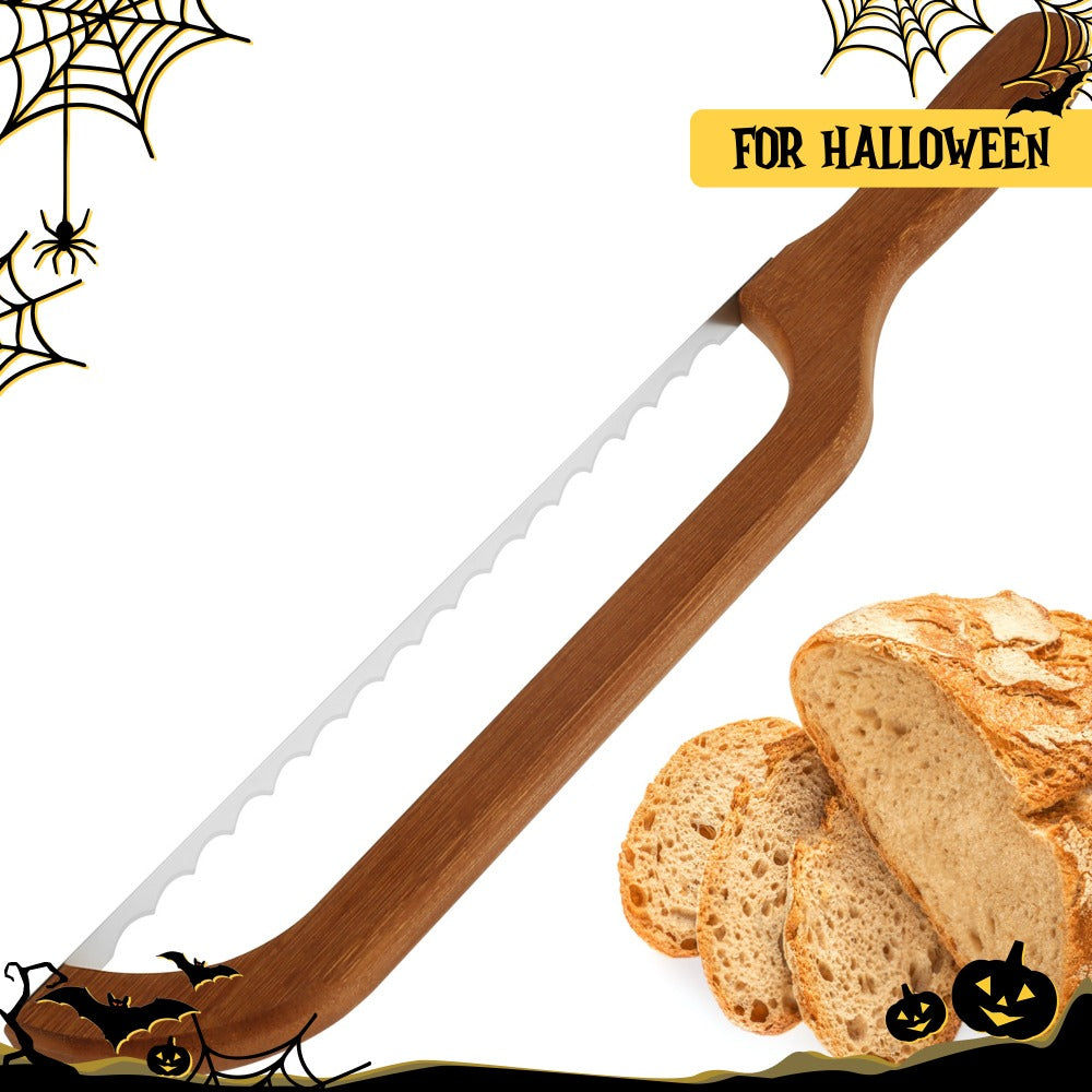 Serrated Bread Knife ¨C 304 Stainless Steel Blade with Bamboo Handle, 15.7¡± Bread Slicer for Sourdough, Bagels, Baguettes & Homemade Loaves