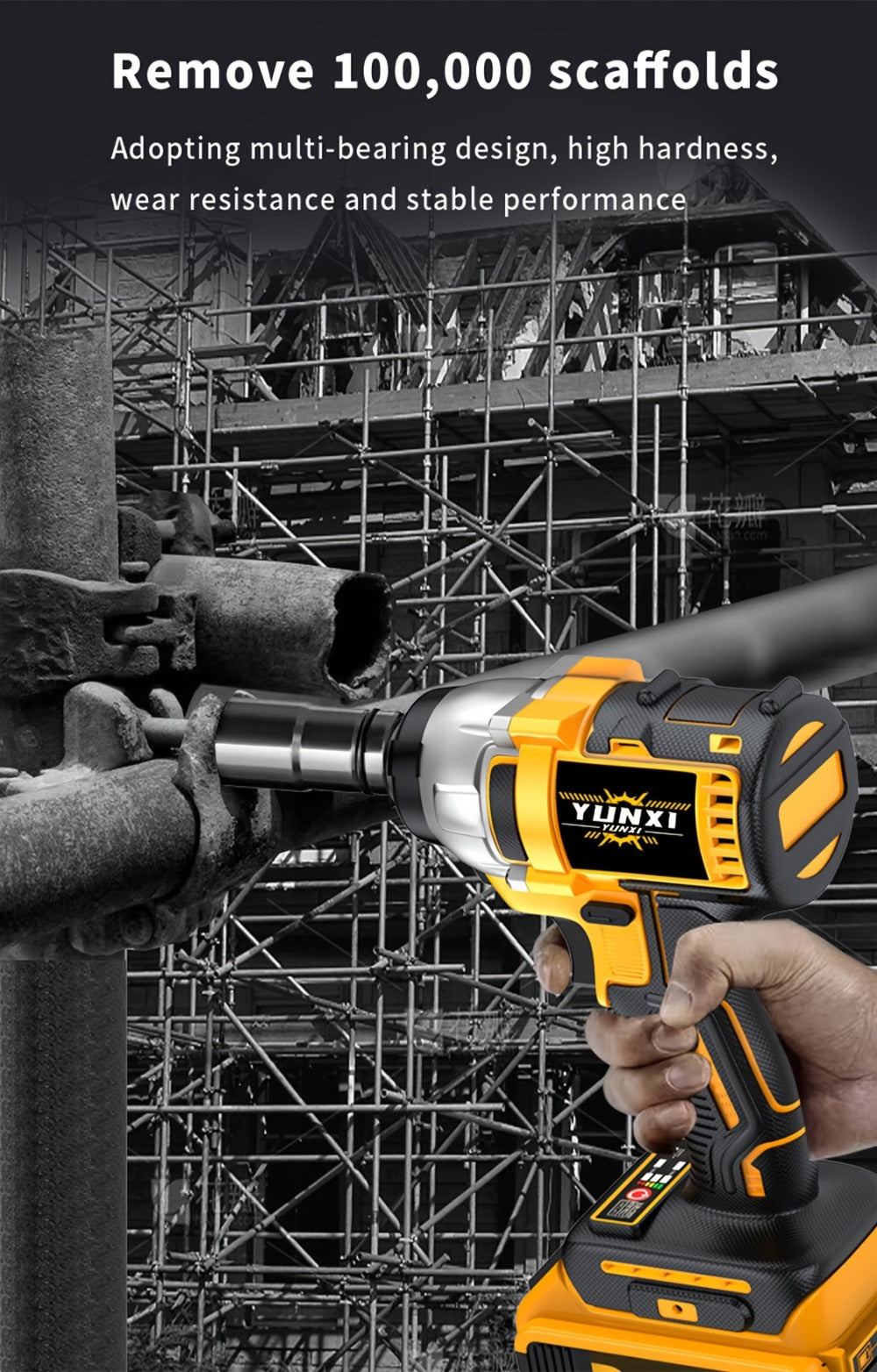 21V Cordless Impact Wrench Kit High Torque Brushless with 4000mAh Rechargeable Battery ¨C Wireless Power Wrench Driver for Car Motorcycle Repair, DIY Home Projects, Gift for Mechanics & Men