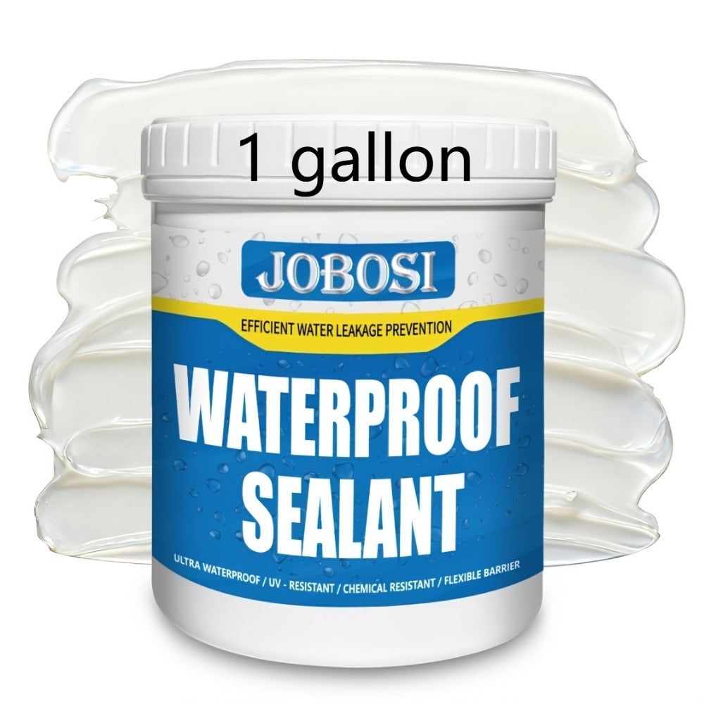Waterproof Sealant Liquid Glue 32oz 1KG Leak Repair Agent ¨C Indoor Outdoor Waterproof Coating for Roof Basement Wall Pipe Crack Sealing, Transparent & Black, Strong Adhesive Waterproof Repair Glue