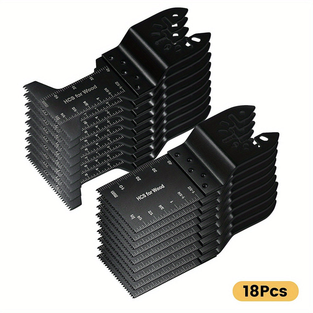 Titanium Oscillating Multi Tool Blades Universal Quick Release Saw Blades Set for Cutting Metal Nails Wood Plastic Compatible with Major Brands 18 28 50 Piece Options