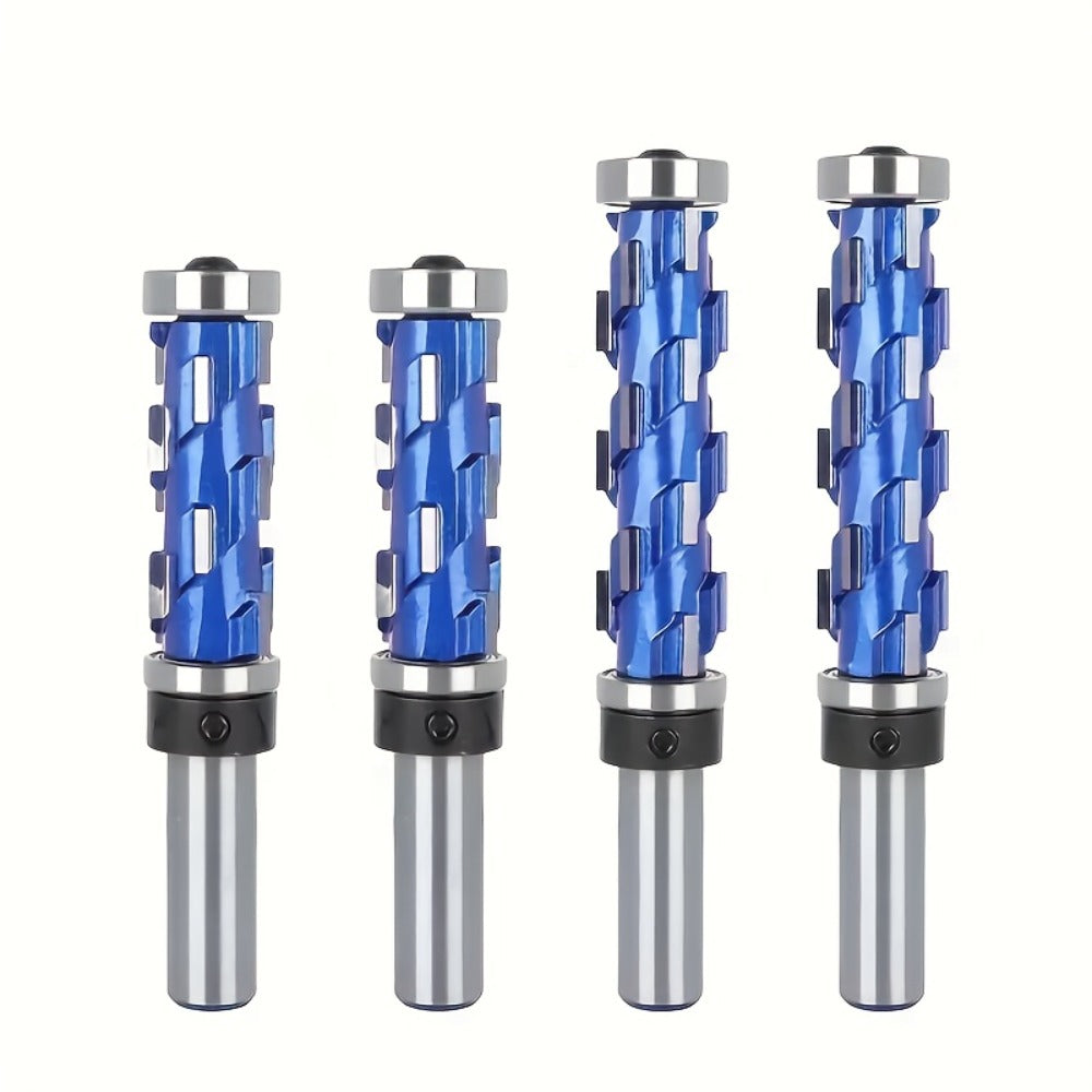 Carbide Flush Trim Router Bit 1/2¡± Shank - Double Bearing Design, Precision Woodworking Template Trimming Bit, CNC Router Cutter for Wood, Plywood & Laminate, 45mm & 65mm Options