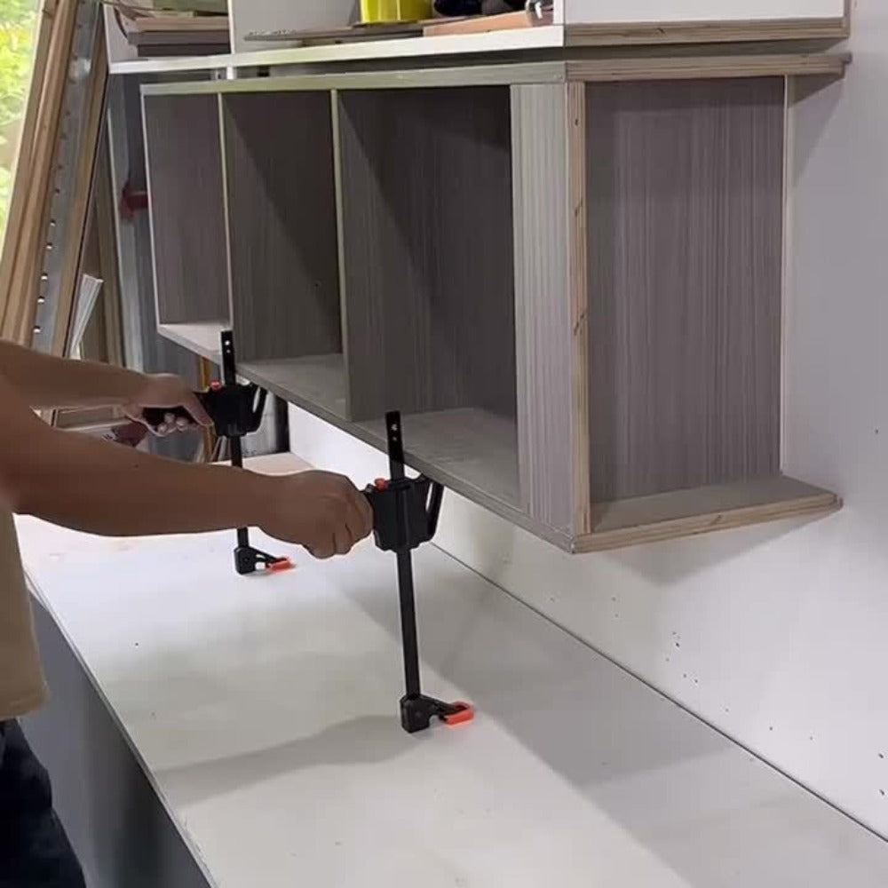 F Clamp Woodworking Quick Clamp Set Ratcheting Bar Clamp with Trigger Handle for Wood Glue DIY Projects