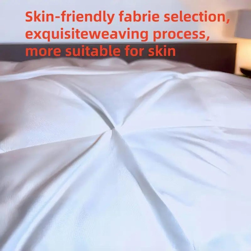 Hotel Quality Pillow Soft Polyester Fiber Bed Pillow with Zipper Closure for Deep Sleep Neck Support, Machine Washable All Season Pillow for Home Bedroom, White Grey 1 2 4 Pack