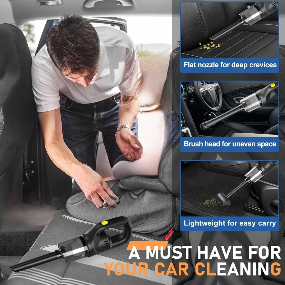 Cordless Handheld Vacuum Cleaner Rechargeable Lightweight Portable Strong Suction Mini Vacuum for Home Car Pet Hair Dust Debris Quick Cleanup