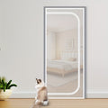Cat Proof Door Curtain Pet Gate - Double Stitched Durable Scratch-Resistant Screen, Indoor Cat Barrier Door Cover for Doorways, Multiple Sizes, White & Black, Keep Cats In or Out of Rooms