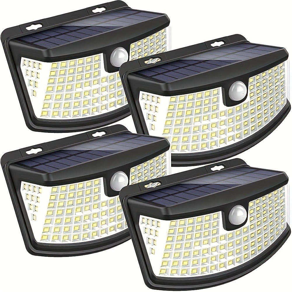 Solar Step Lights Outdoor 120 LED Motion Sensor ¨C 270¡ã Wide Angle IP65 Waterproof Wall Light with 3 Modes | 18-Hour Solar Powered Stair Light for Pathway, Fence, Garage & Deck | 4/6/8 Pack