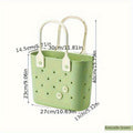 Shower Caddy Basket with Handles - Large Mesh Waterproof Bath Organizer Drainable Sand Water Resistant for Beach Bathroom Dorm College Toiletries Storage Portable Travel Caddy Tote Bag