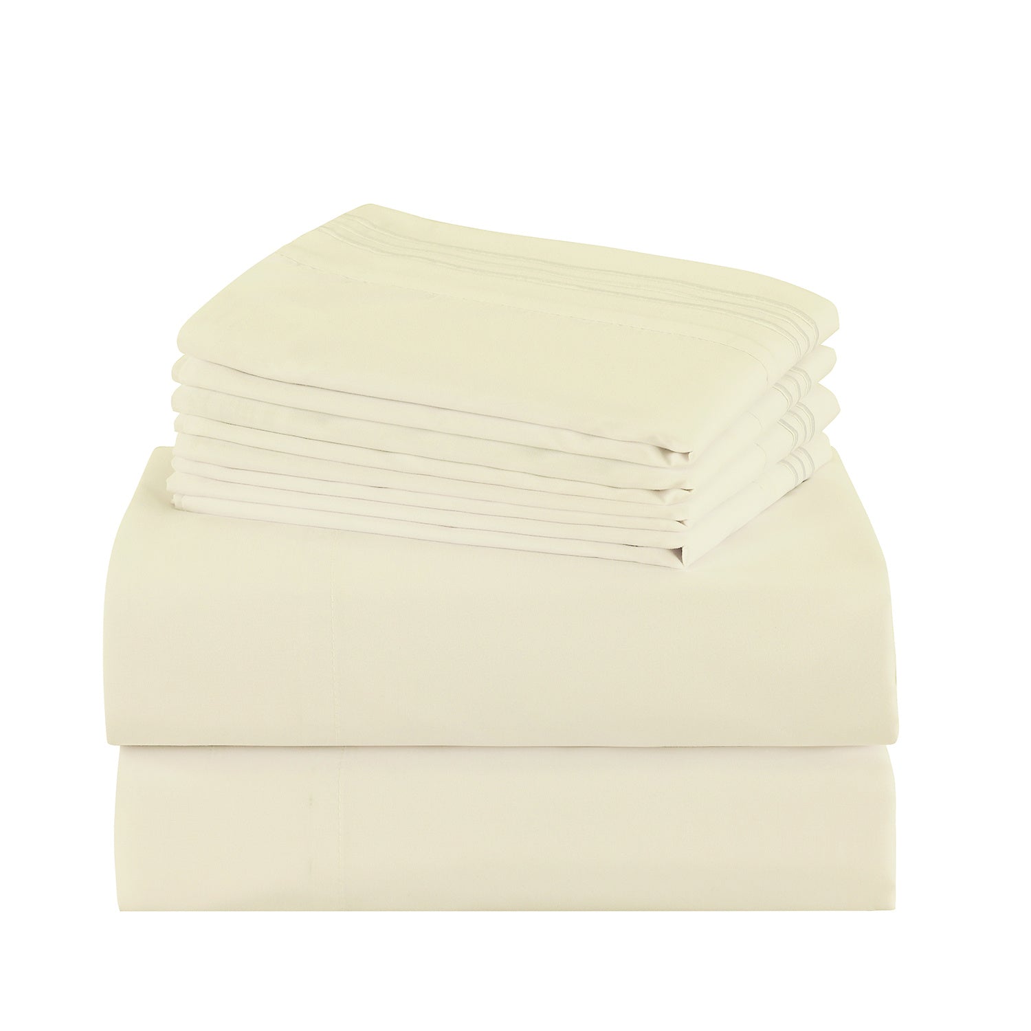 Microfiber Bed Sheet Set 4-6 Piece 100 GSM Deep Pocket 18 Inch Hotel Grade Ultra-Soft Breathable All-Season Machine Washable Twin Full Queen King