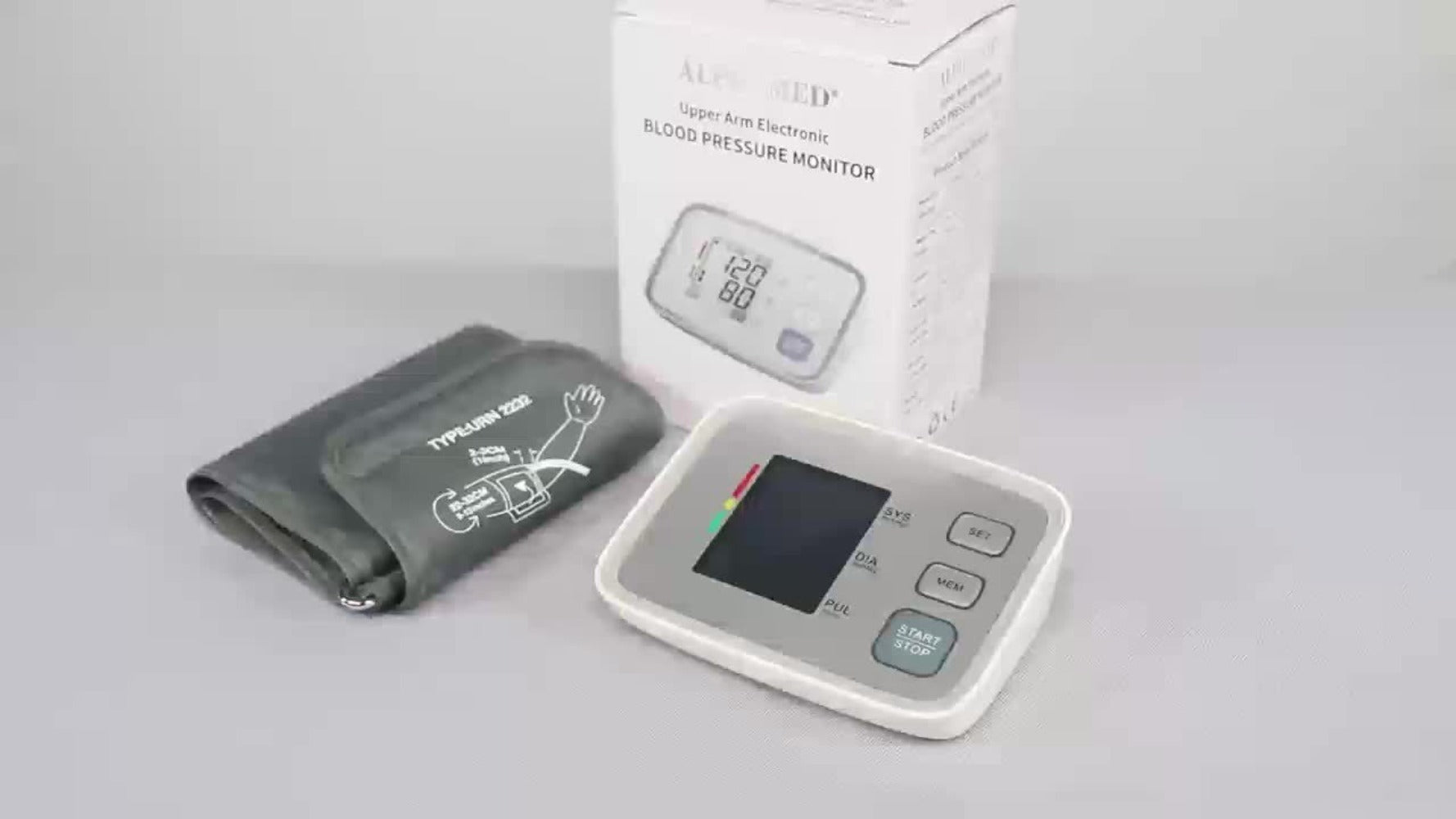 Blood Pressure Monitor Upper Arm - ALPHAMED U80E Automatic Digital Sphygmomanometer with Adjustable Cuff 8.7-17 Inch, 2¡Á90 Group Memory, Large Display for Home Use, Battery Operated