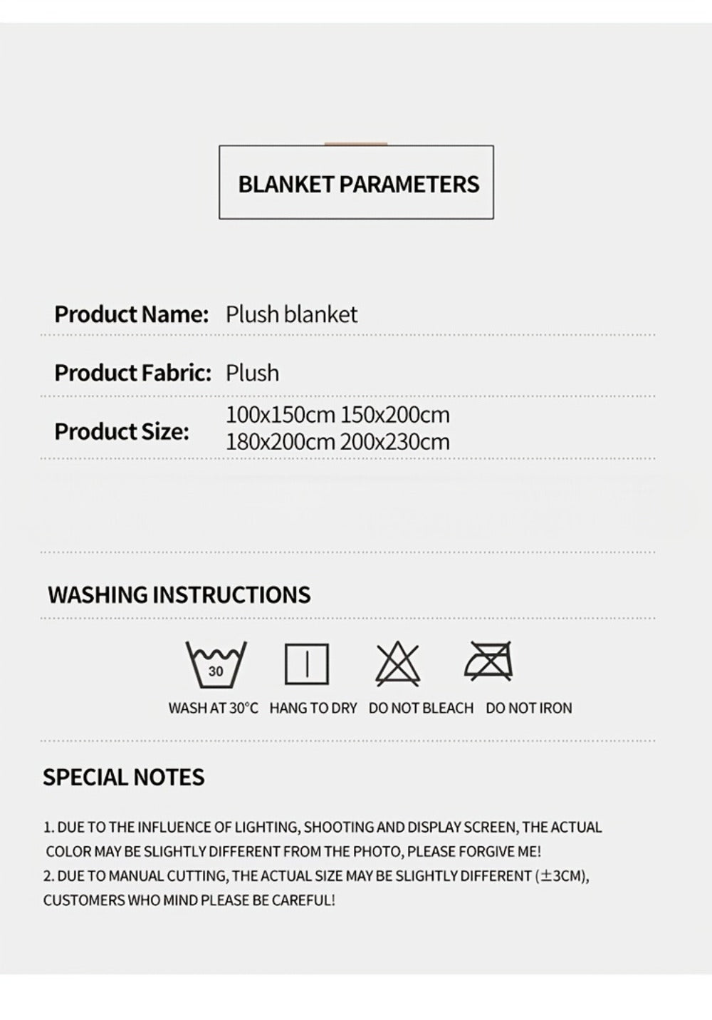 500gsm Heavy Plush Blanket ¨C Ultra Thick Soft Warm Fluffy Blanket for Bed, Sofa & Travel, Baby to Double Size, 5 Colors