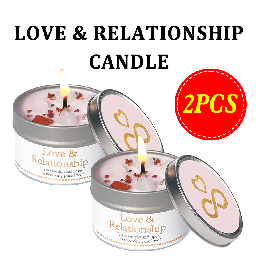 Manifestation Candles Scented Soy Wax with Golden Crystal ¨C Law of Attraction Abundance Candle for Meditation, Yoga & Focus | Spiritual Gift for Women with Guidance Card | Christmas, Birthday, New Year