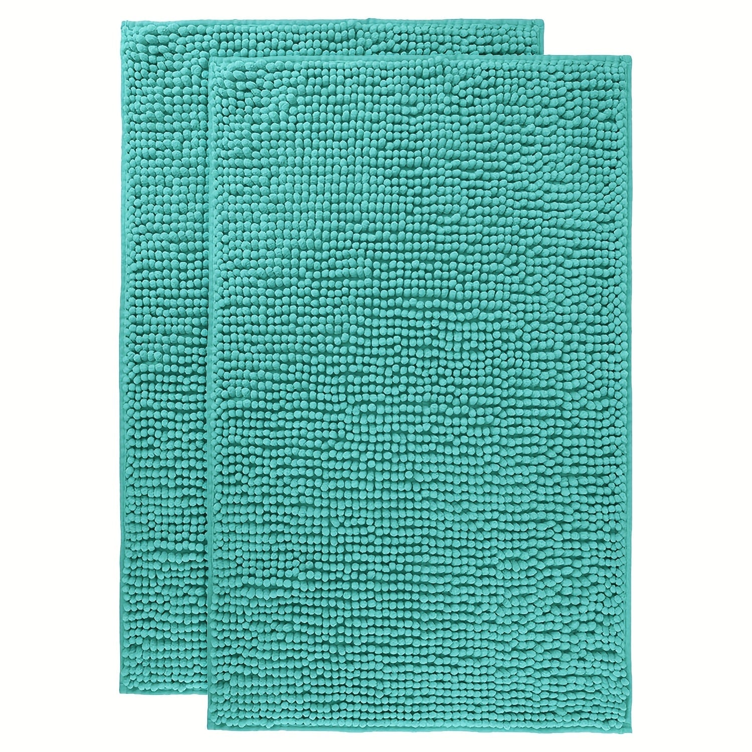 Chenille Bath Rug Extra Thick Soft Absorbent Non-Slip Bathroom Mat Machine Washable, Multiple Sizes & Colors