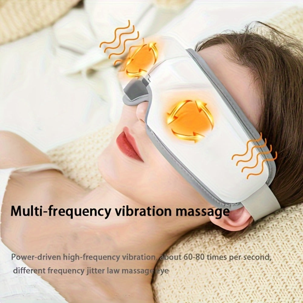 Eye Massager 4D Kneading Vibration Hot Compress Bluetooth Music Massage ¨C Rechargeable Portable Eye Relax Device for Stress Relief