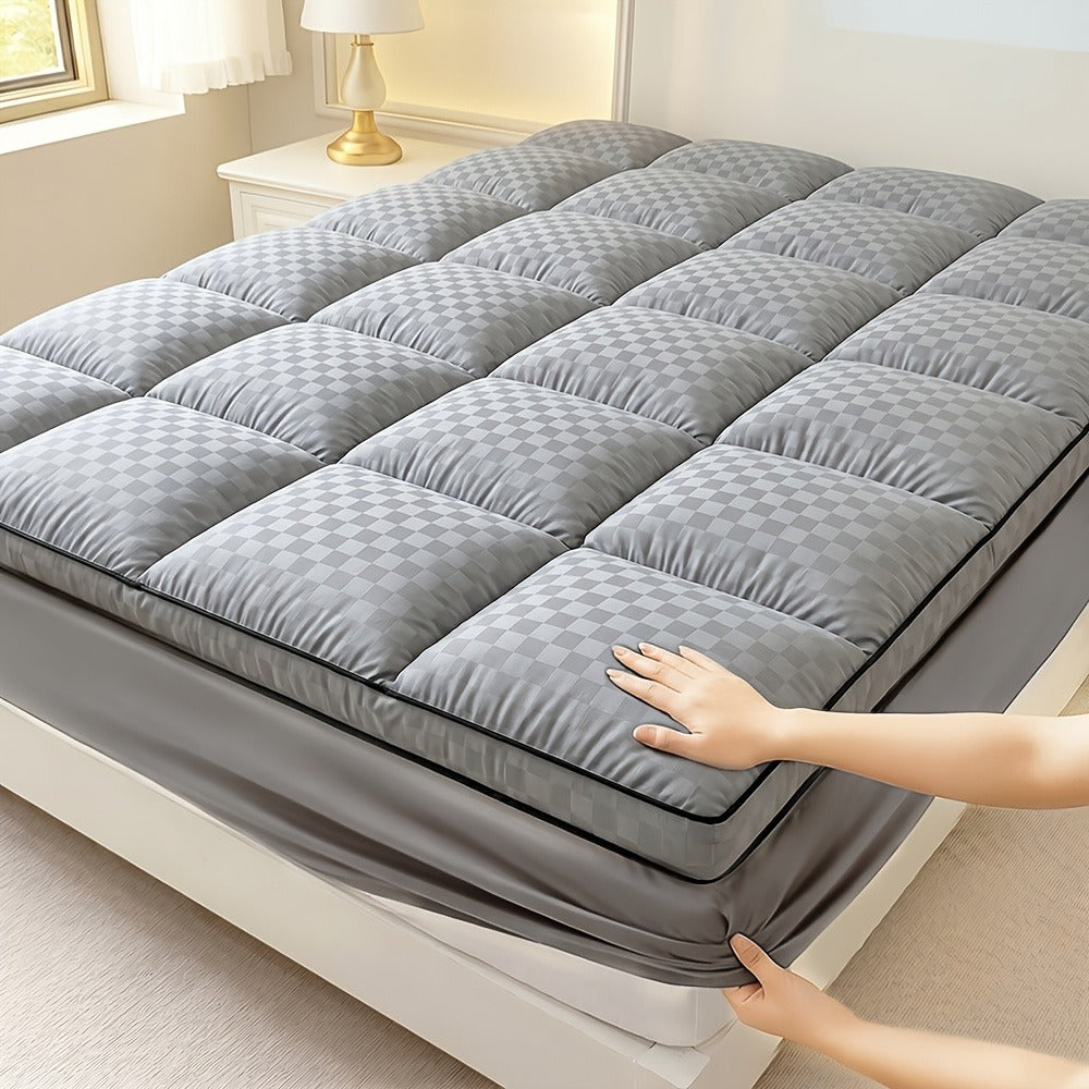 Mattress Topper Pillow Top Quilted Fitted Mattress Protector Cover Deep Pocket Cooling 1000GSM Twin Full Queen King
