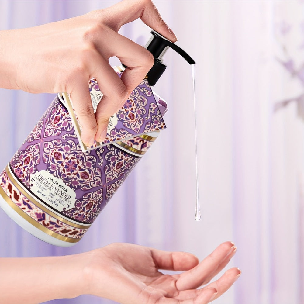 Liquid Hand Soap with Floral Press Bottle ¨C 21.3 fl oz, Moisturizing Scented Hand Wash in Lavender, Grapefruit, Jasmine, Coconut Shea & More