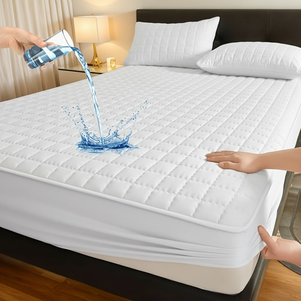 Mattress Protector Cover Soft Breathable Cooling Fitted Sheet Twin Full Queen King Deep Pocket Machine Washable Bed Cover for Home Hotel Minimalist Bedding Multiple Colors