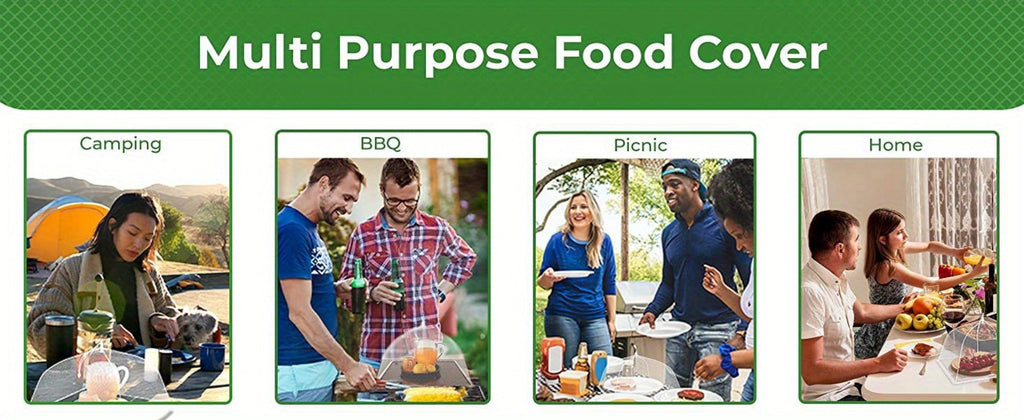 Pop-Up Mesh Food Covers for Outdoor Use - Large Collapsible Tent Covers for Picnic, BBQ, Buffet & Gatherings (3pcs / 9pcs)