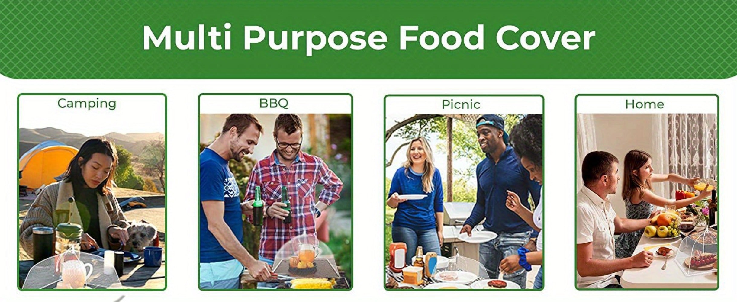Pop-Up Mesh Food Covers for Outdoor Use - Large Collapsible Tent Covers for Picnic, BBQ, Buffet & Gatherings (3pcs / 9pcs)