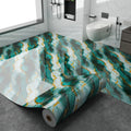 Peel and Stick Floor Tile Sticker 15.7¡±x118¡± Self-Adhesive Marble Pattern Vinyl Roll ¨C 3mm Thick Removable Flooring for Kitchen Backsplash, Bathroom, Shower Room & Home Renovation