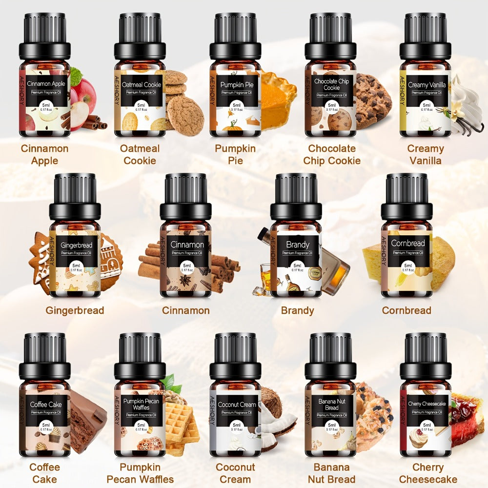 Essential Oil Gift Set 14pcs ¨C Bakery, Fruity & Floral Fragrance Oils for Diffuser & Candle Making | Valentine's Day, Birthday & Holiday Gift