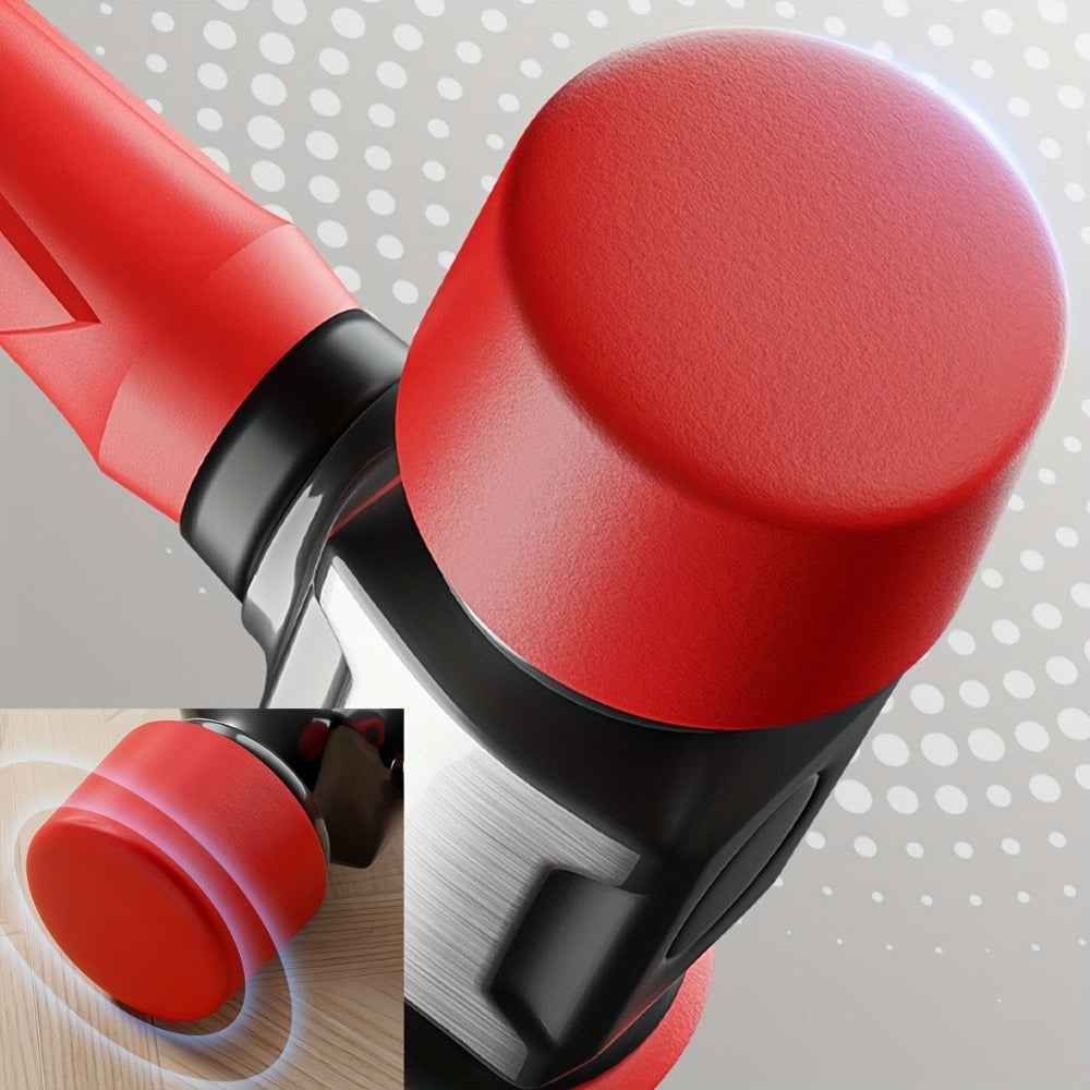 Rubber Mallet Hammer Heavy Duty 27mm & 36mm, Dead Blow Installation Hammer for Flooring Tile Carpentry Renovation, Non-Marring Hand Tool for Wood & Laminate