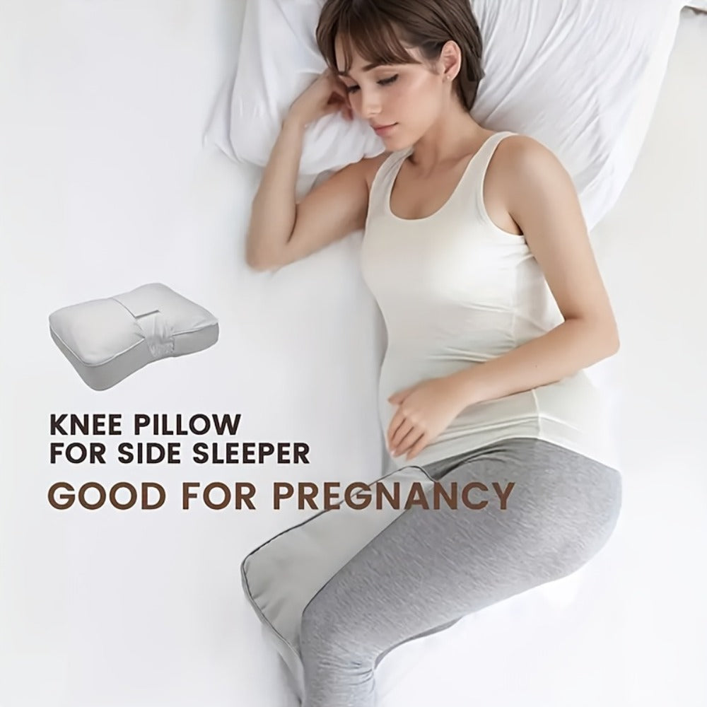 Knee Pillow for Side Sleepers - Memory Foam Leg Pillow with Adjustable Straps for Spine Alignment, Hip, Back & Sciatic Nerve Pain Relief, Orthopedic Between Knee Cushion for Sleeping