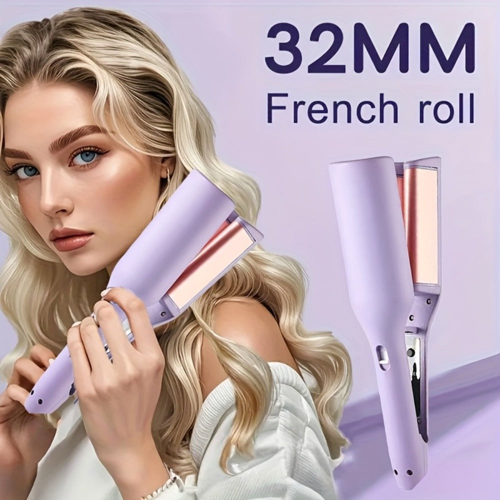 Curling Iron 32mm Deep Wave Curler Fast Heating Adjustable Temperature Anti-Scald Salon-Grade Hair Styling Tool Long-Lasting Waves Gift