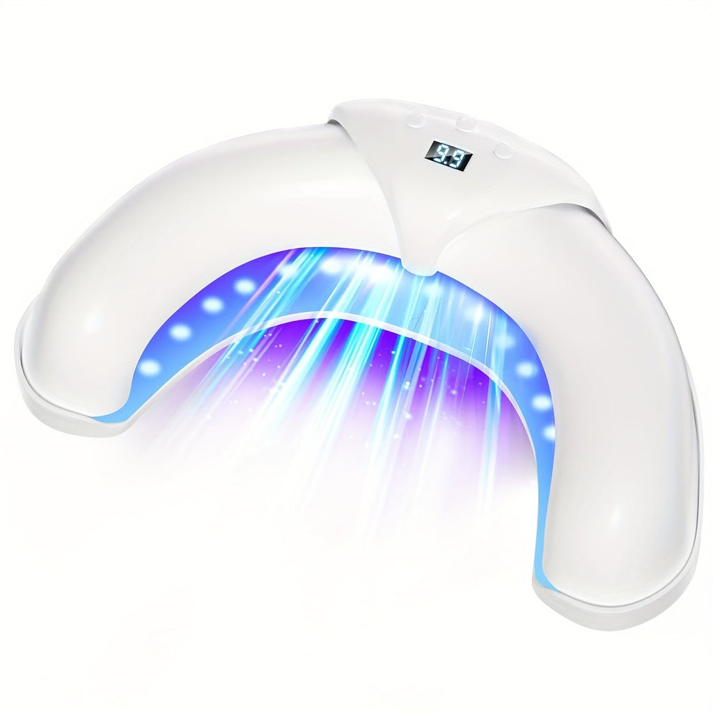 Nail Fungus Treatment Device ¨C FDA Cleared Light Therapy for Toenails & Fingernails, Foldable Laser Nail Cleaning Device for Discolored & Thickened Nails, At-Home Nail Care Gift
