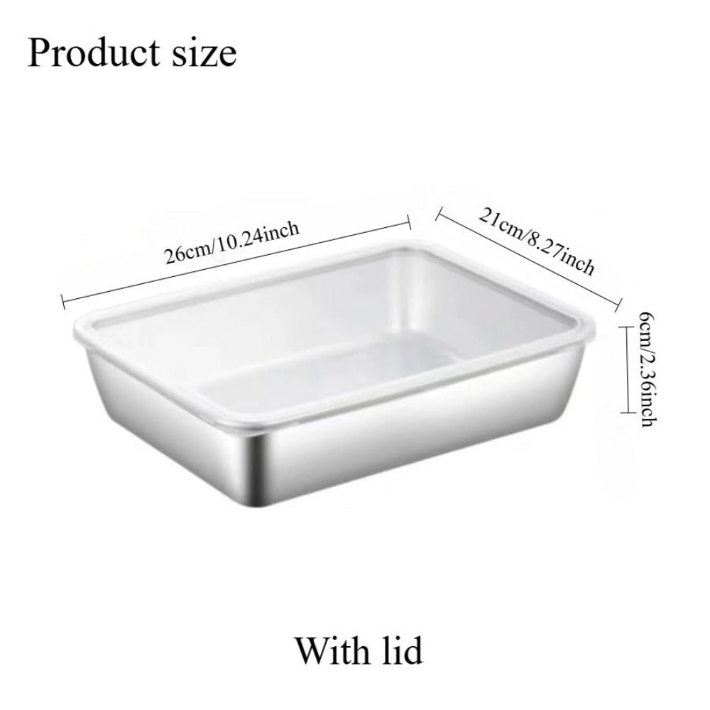 Food Storage Containers with Lids Set of 6 Stainless Steel Meal Prep Containers Airtight Leak Proof Refrigerator Safe Dishwasher Microwave Safe Lunch Box