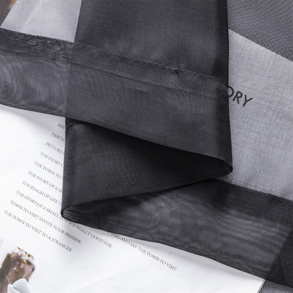 Sheer Curtains 2 Panels Rod Pocket ¨C Light Filtering Privacy Window Drapes for Living Room Bedroom Modern Home Decor