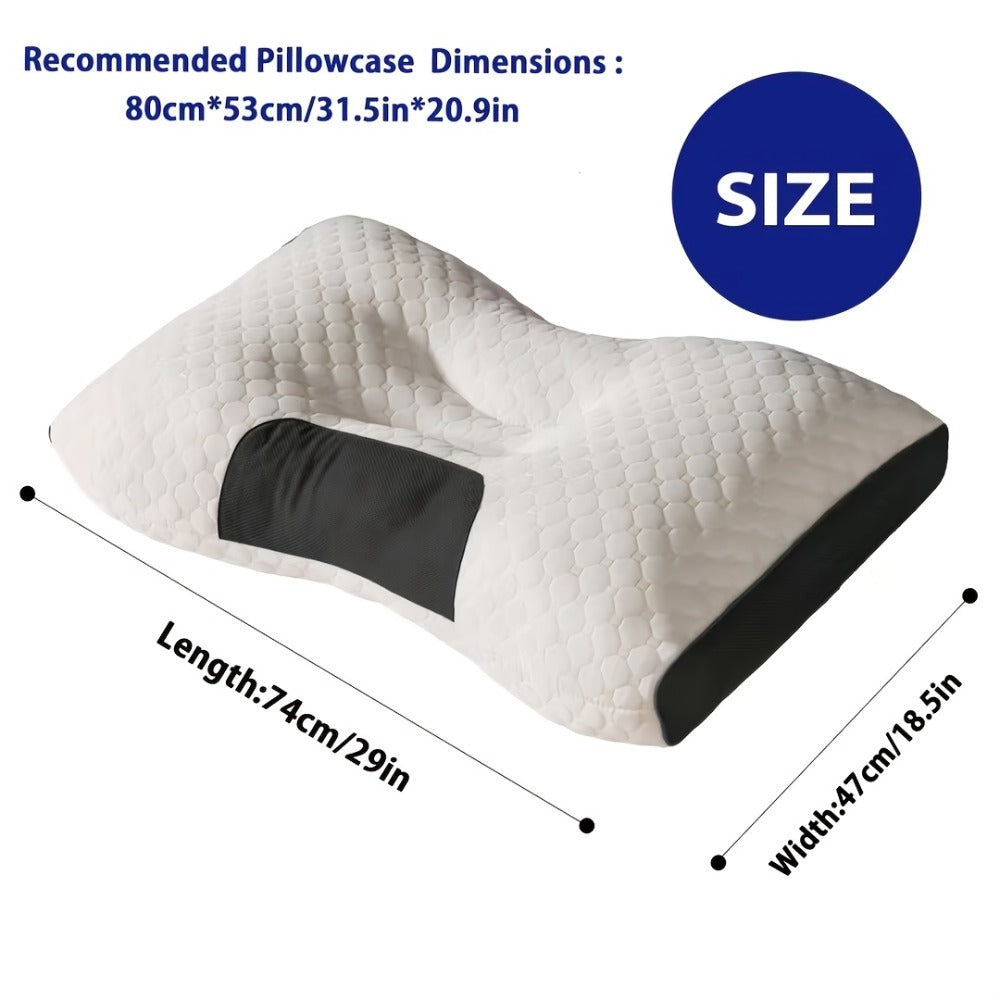 Neck Pillow for Sleeping Set of 2 Ergonomic Cervical Support Pillow Soft Adjustable Contour Design Washable Cover Premium Filling for Side Back Stomach Sleepers