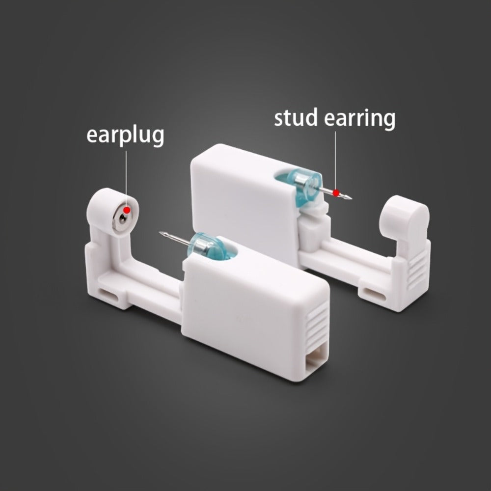 Ear Piercing Kit ¨C 8 PCS Disposable Self Piercing Gun with 316 Stainless Steel Earrings, Safe & Easy Home Ear Piercing Tool for Family & Party Use