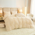 Plush Duvet Cover 100% Polyester Soft Warm Zipper Closure Cozy Bedroom Bedding Twin Full Queen King Solid Tie Dye 14 Colors for Bedroom Guest Room Dorm