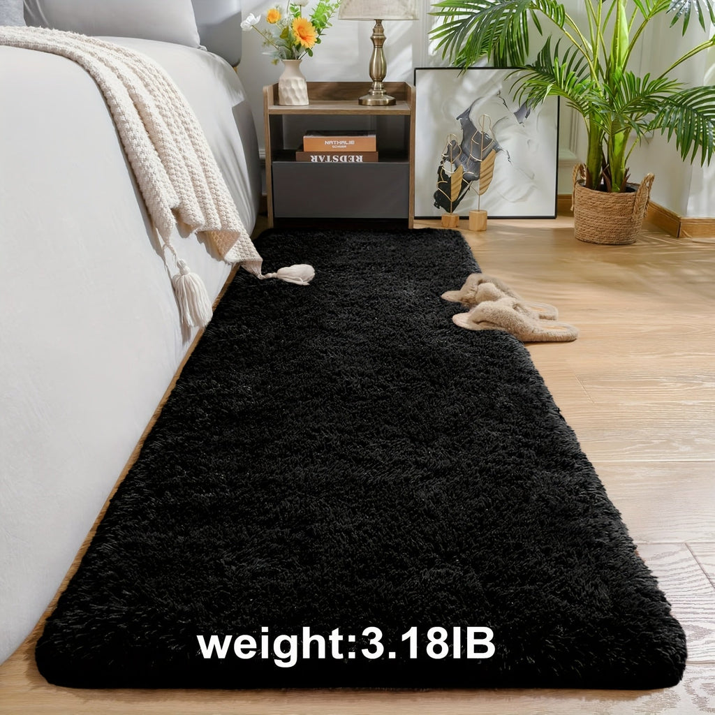 Non-Slip Area Rug Fluffy Soft Carpet - Modern Home Decor Floor Mat for Living Room, Bedroom, Kitchen & Bathroom | Easy Clean Cute Plush Rug in Multiple Colors & Sizes | Indoor Anti-Slip Floor Decoration