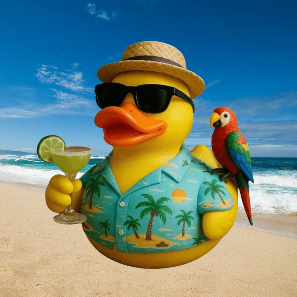 Resin Duck Figurine Tabletop Decor ¨C Beach Style Ornament, Handcrafted Home Decoration, Thanksgiving Gift for Friends & Car Accessories