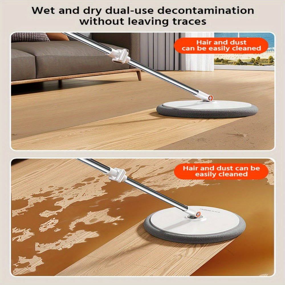 Spin Mop and Bucket Set with Wringer, Joybos Hands-Free Self-Wringing Rotating Floor Mop, Sewage Separation Design, 3 Mop Head Types, Dry & Wet Use for Home, Kitchen & Bathroom Floor Cleaning