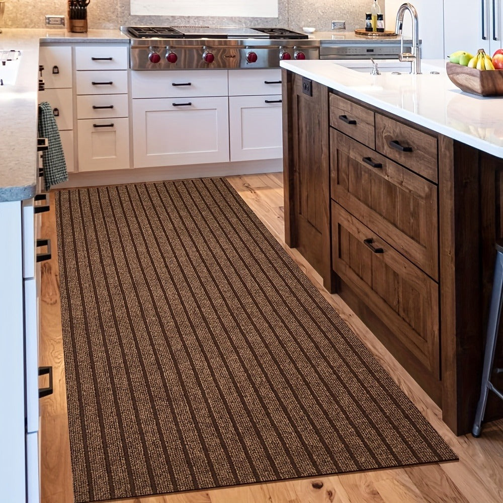 Runner Carpet with Rubber Backing - Non-Slip 1800G/sqm Heavy Duty Washable Indoor Outdoor Rug | Hallway, Entryway, Laundry Room & Balcony Runner Mat | Multiple Sizes & Colors