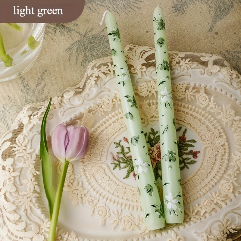 Taper Candles Scented 9.84in - Christmas Dinner Table Decor, Wedding Candlelight Decoration, Long Slim Candles for Home & Holiday, 2 or 4 Pack