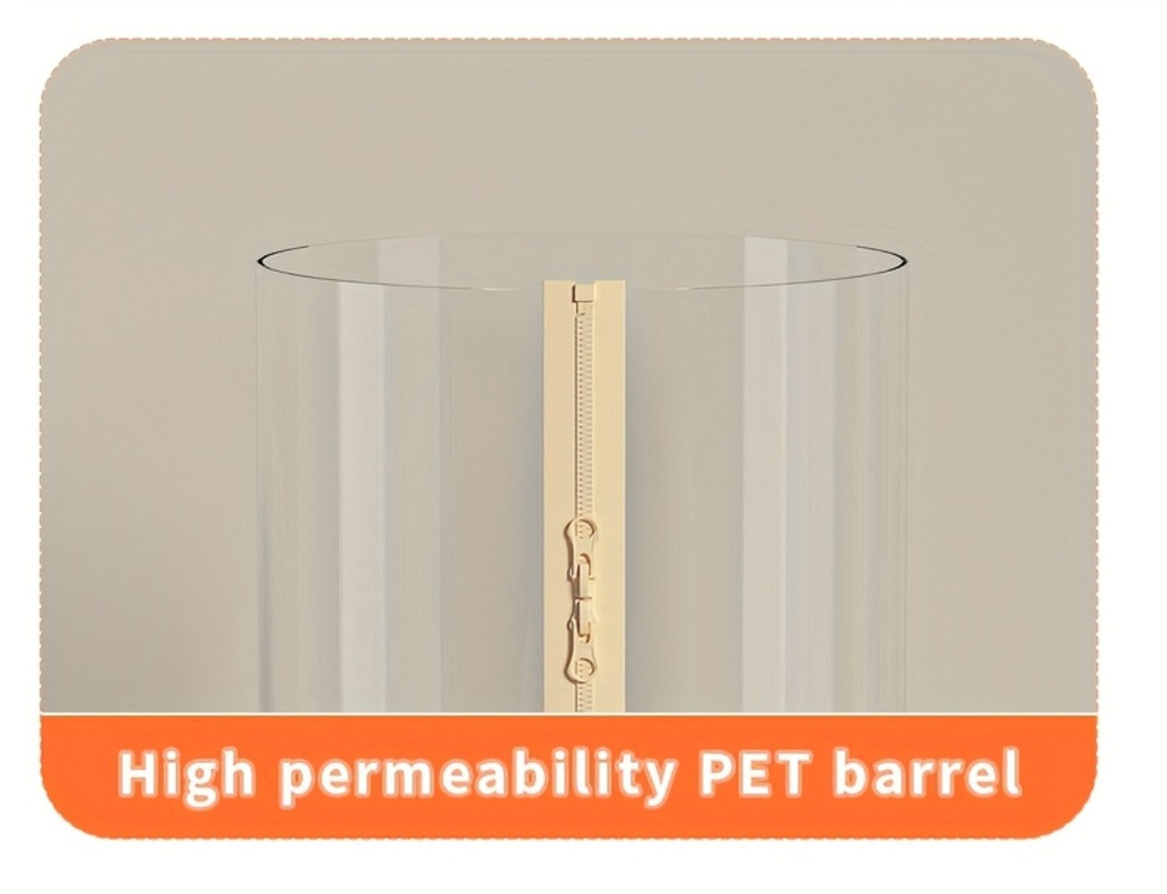 Stuffed Animal Storage Bin Transparent Cylindrical with Zipper ¨C Large Plush Toy Organizer for Kids Bedroom Living Room ¨C Clear Doll Storage Bag Easy Assembly