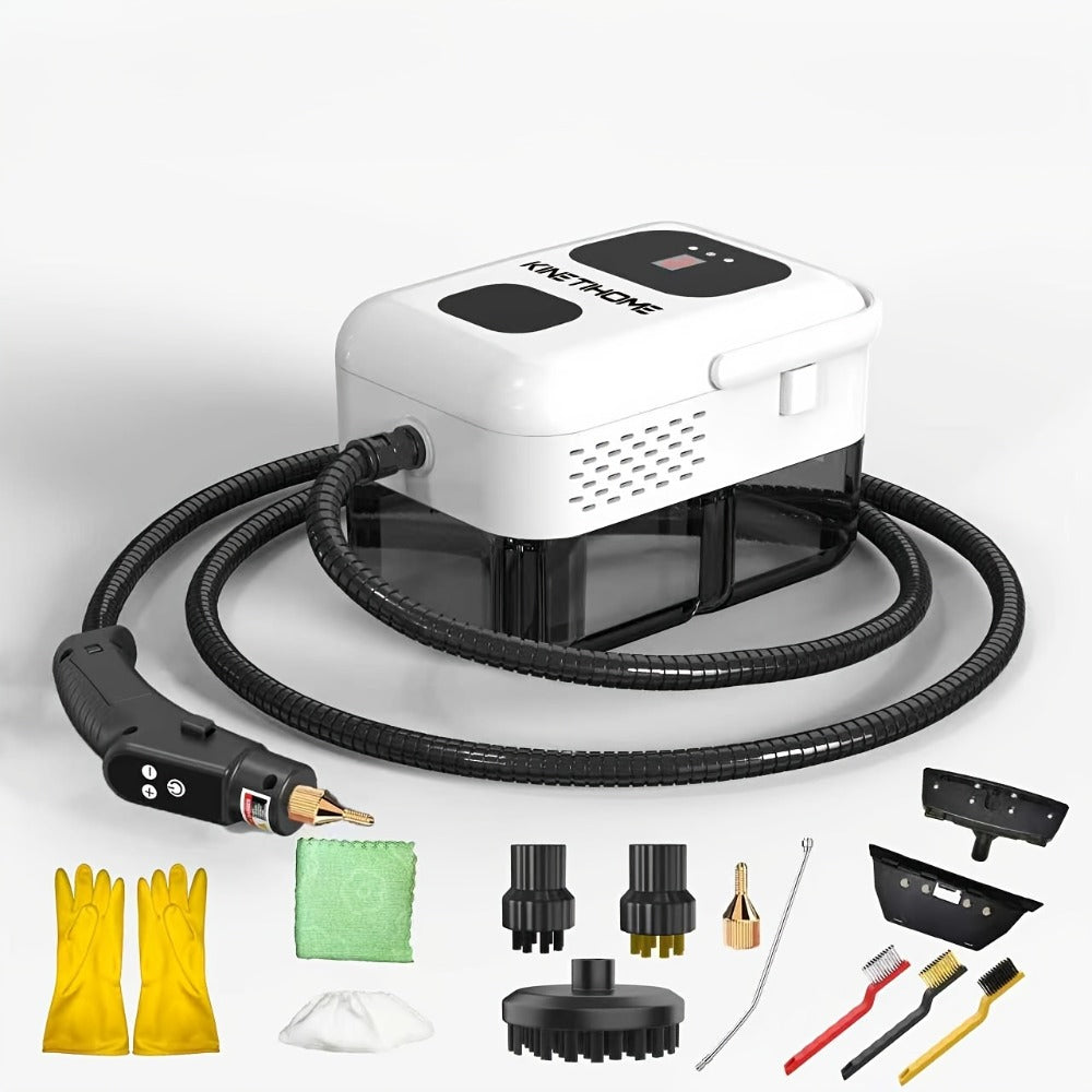 Handheld Steam Cleaner 2500W High Pressure for Home Kitchen Grease Sofa Air Conditioner Washing Machine Floor Tile Bathroom